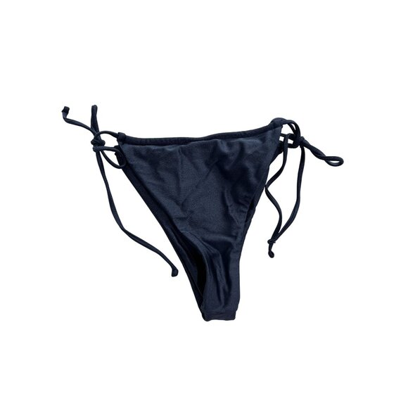 Garage Shiny Tiny Bikini Bottom in Blue - Picture 1 of 5